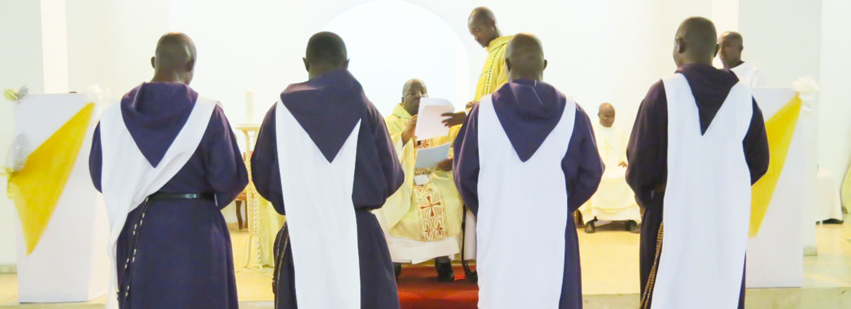 Célébration de vœux religieux